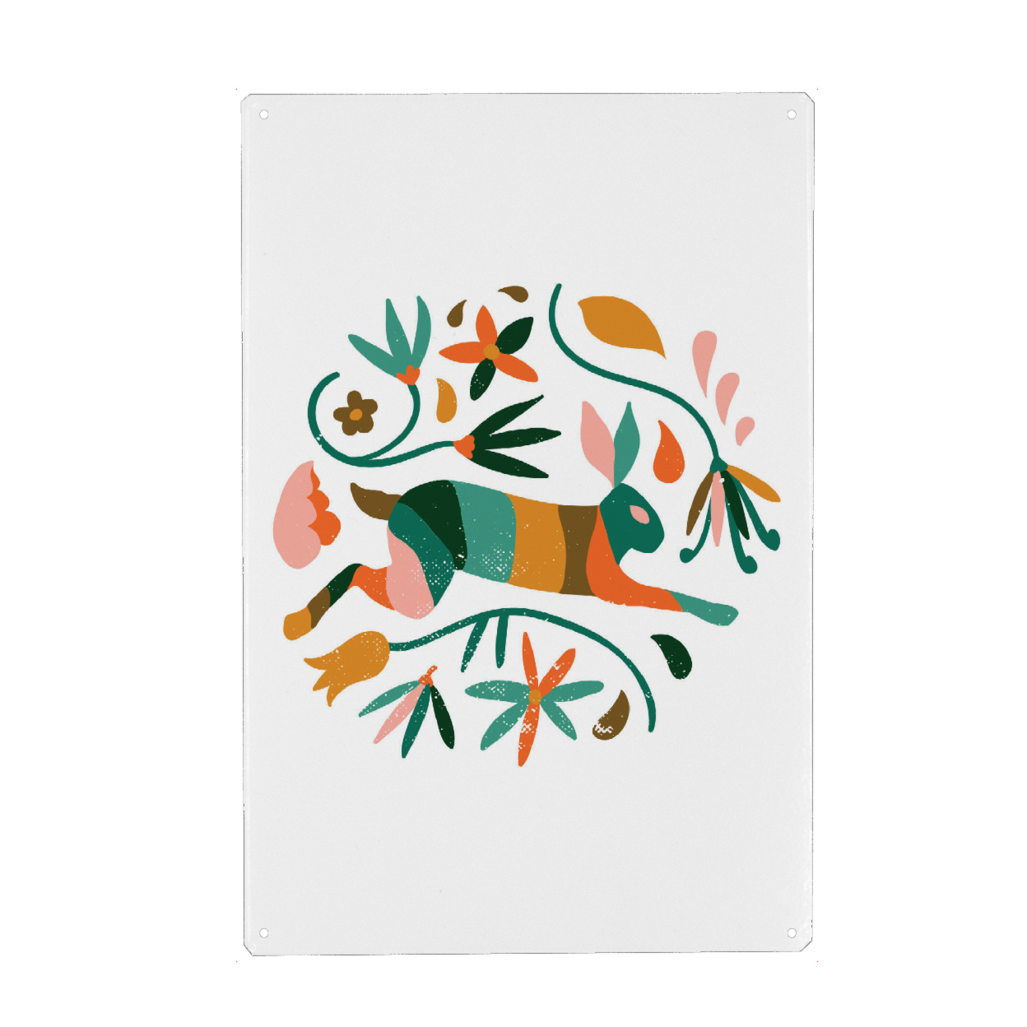 Holzbild "Rustic Jungle" artboxONE - Abstrakt