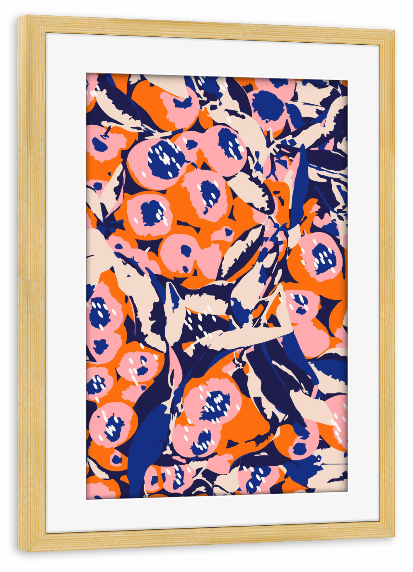 Poster mit Rahmen kiefer "Vanity" artboxONE - Floral,Abstrakt