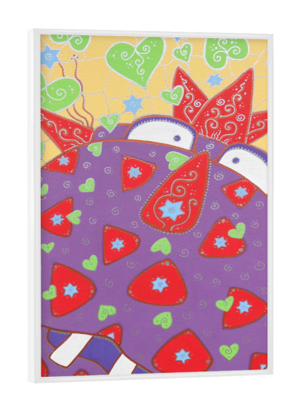 Poster mit weißem Rahmen "Dino UMSI" artboxONE - Für Kinder,Streetart - Kinderzimmer,Kinder,Dinosaurier,Dino,Lustig,Funny,Nurserys,Children