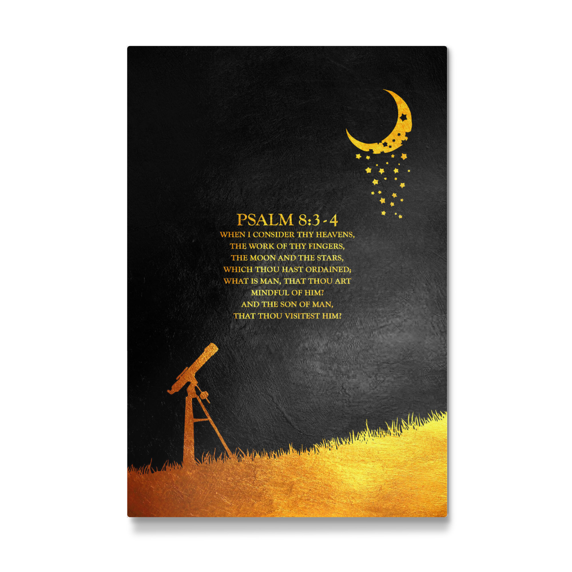 Galerie-Print "Psalm 8:3-4" 75x50 cm artboxONE