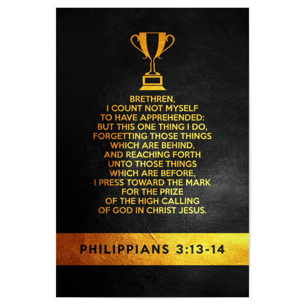 Poster 30x20 cm "Philippinas 3:13-14" artboxONE - Typografie
