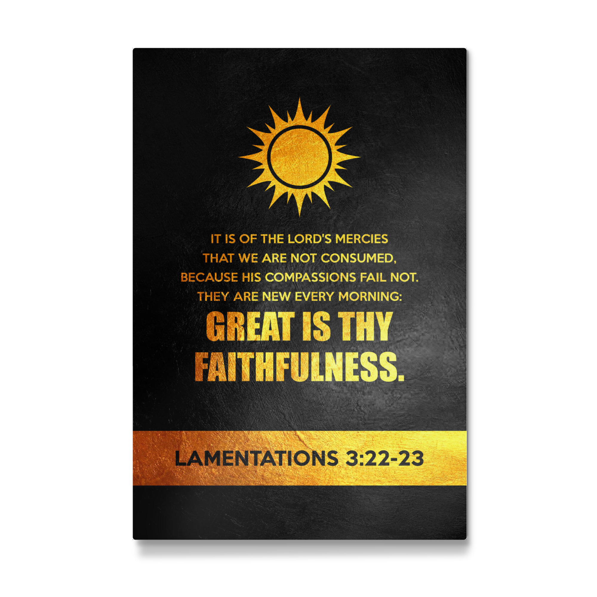Galerie-Print "Lamentations 3:22-23" 75x50 cm artboxONE