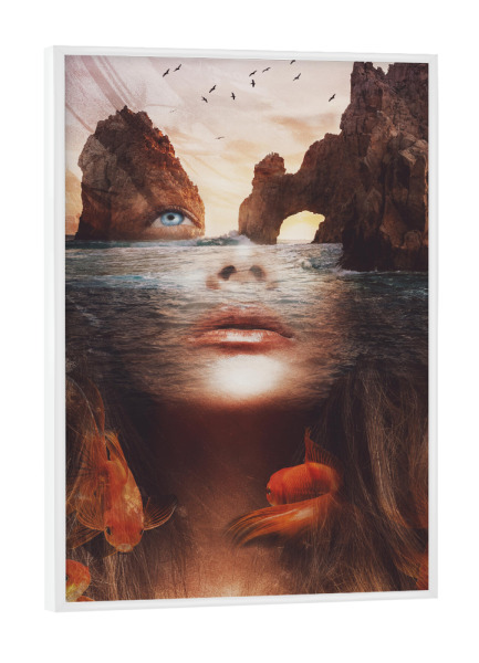 Poster mit weißem Rahmen "Full of thoughts" artboxONE - Natur,Tiere,Menschen