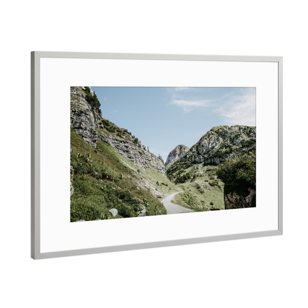 Poster mit Rahmen Silber "Bergesruh" artboxONE - Natur,Reise,Reise / Länder