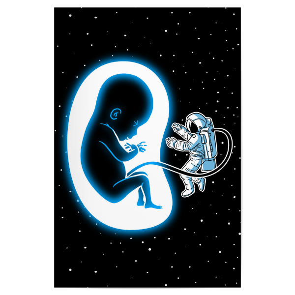 Poster 30x20 cm "Galaxy Baby" artboxONE - Comic,Galaxy - Galaxy,Baby,Stars,Cosmic,Star,Space,Astronomy,Astronaut,Weltraum,Cosmonaut