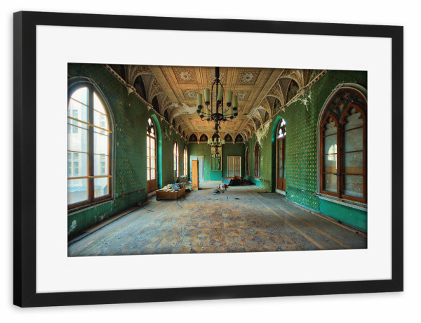 Poster mit Rahmen schwarz "Knight Room" artboxONE - Architektur