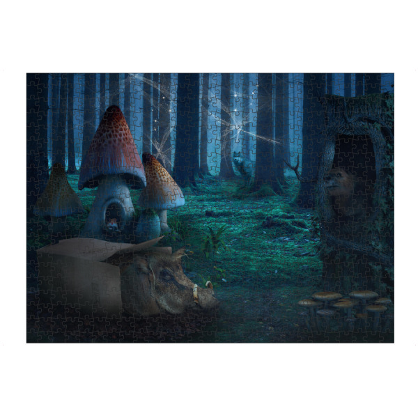 artboxONE Puzzle "Märchenhafter Wald" artboxONE - Natur,Für Kinder,Tiere,Fiktion,Lustig