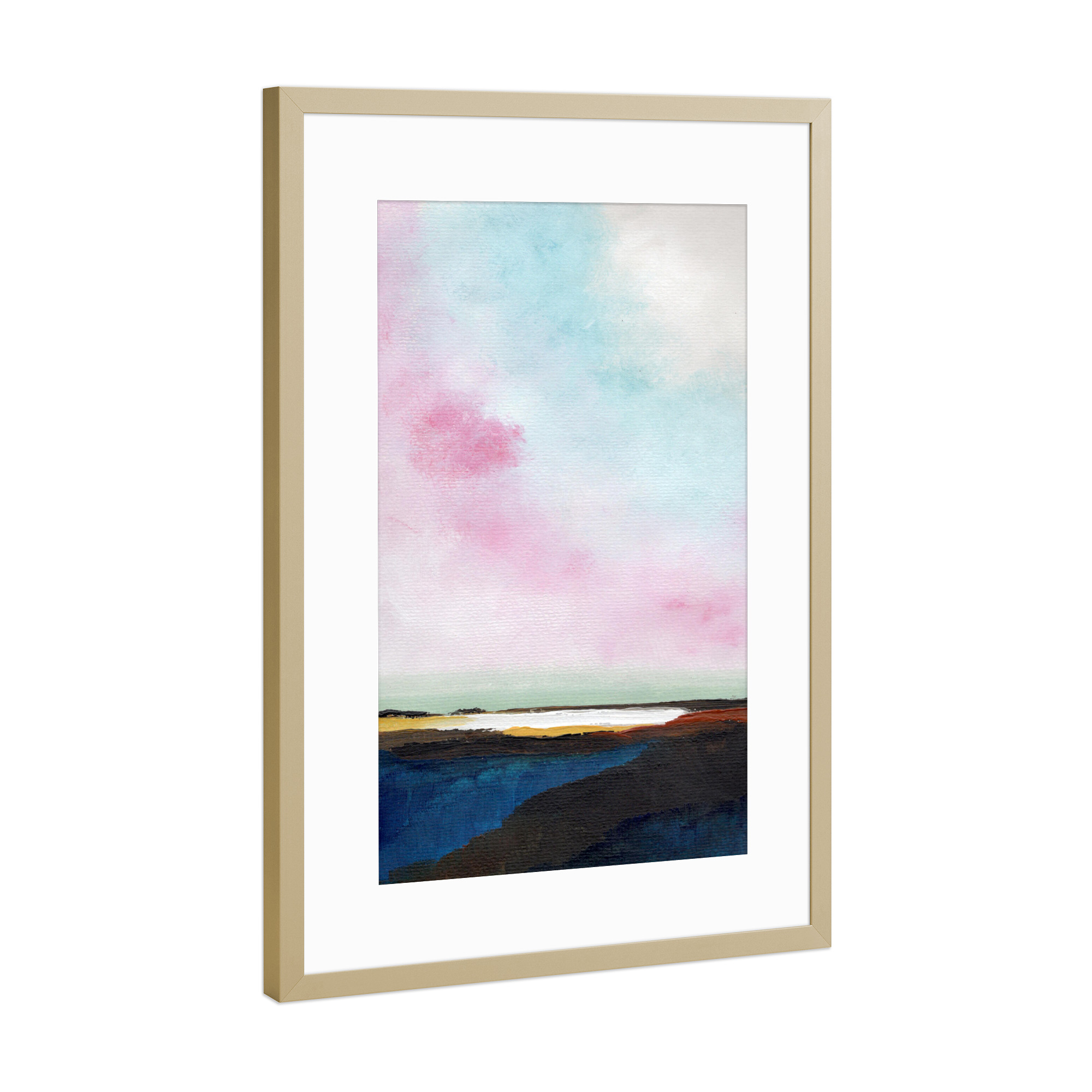 Poster mit Rahmen Gold "Dreamy" artboxONE - Natur,Abstrakt