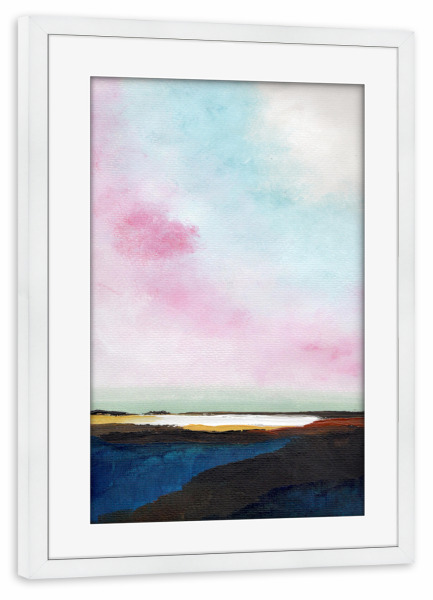 Poster mit Rahmen weiß "Dreamy" artboxONE - Natur,Abstrakt