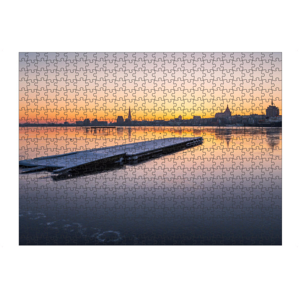Puzzle Ravensburger "Rostock im Winter" artboxONE - Natur,Reise,Architektur,Städte / Weitere