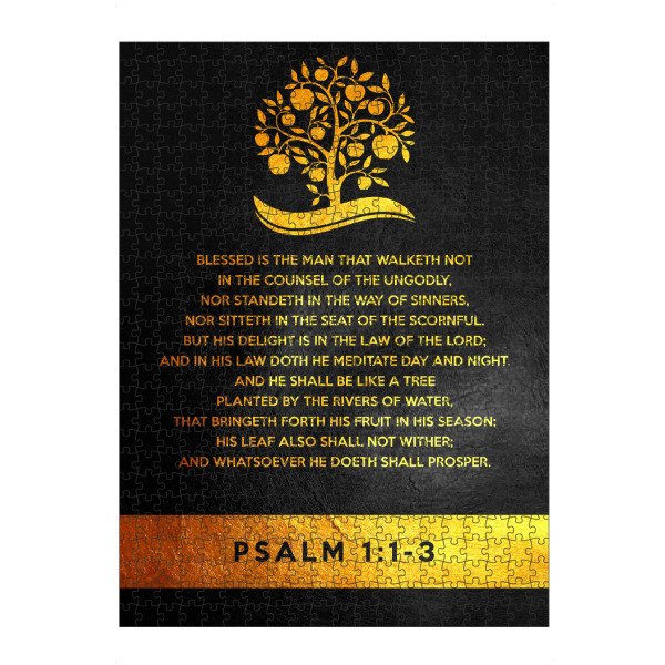 Puzzle Ravensburger "Psalm 1:1-3" artboxONE - Typografie,Natur