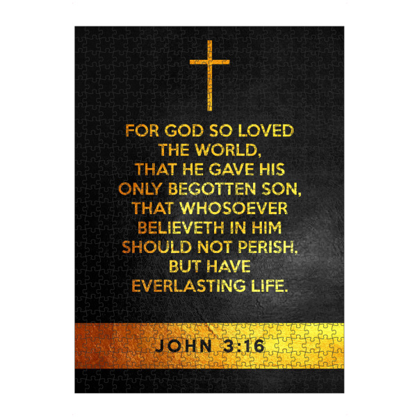 Puzzle Ravensburger "John 3:16" artboxONE - Typografie