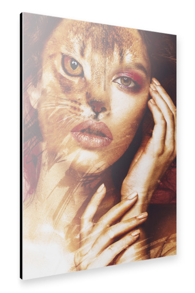 Alu-Dibond "Abyssinian cat" 30x20 cm artboxONE