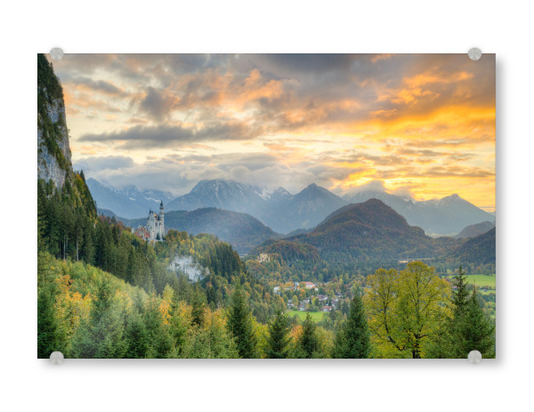 Acrylglasbild "Herbst im Allgäu" artboxONE - Natur,Reise