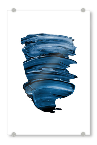 Acrylglasbild "Let's Paint in Blue" artboxONE - Für Kinder,Abstrakt,Streetart