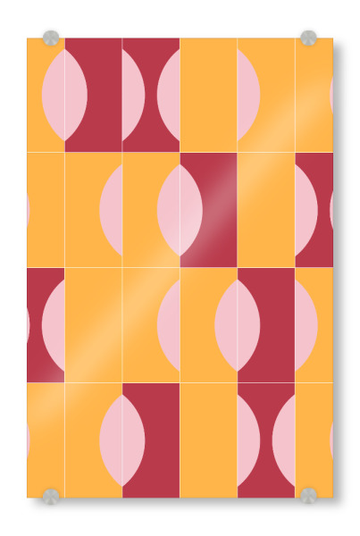 Acrylglasbild "Sunny Tiles Third" artboxONE - Abstrakt,Geometrie