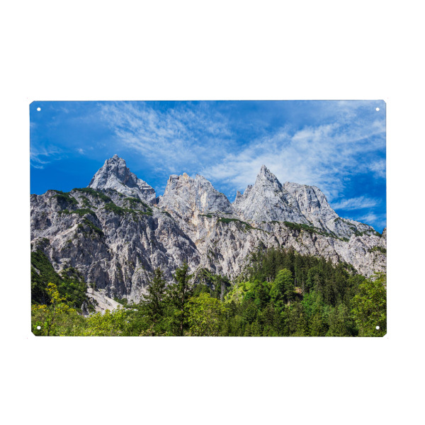 Holzbild "Blick auf die Mühlsturzhörner" artboxONE - Natur,Reise