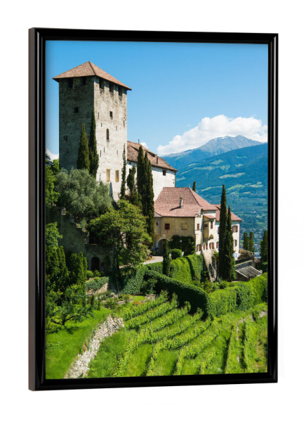 Poster mit schwarzem Rahmen "Lebenberg castle in Tyrol" artboxONE - Natur,Reise