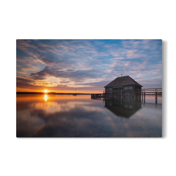 Galerie-Print "Sonnenuntergang am Ammersee" 30x20 cm artboxONE