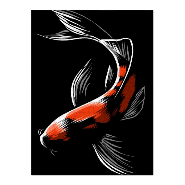 Puzzle Ravensburger "Japanese carp" artboxONE - Tiere,Unterwasser - Japan,Japanese,Carp,Carpa,Ocean,Fish,Fisch,Wasser,Water - Bild japan