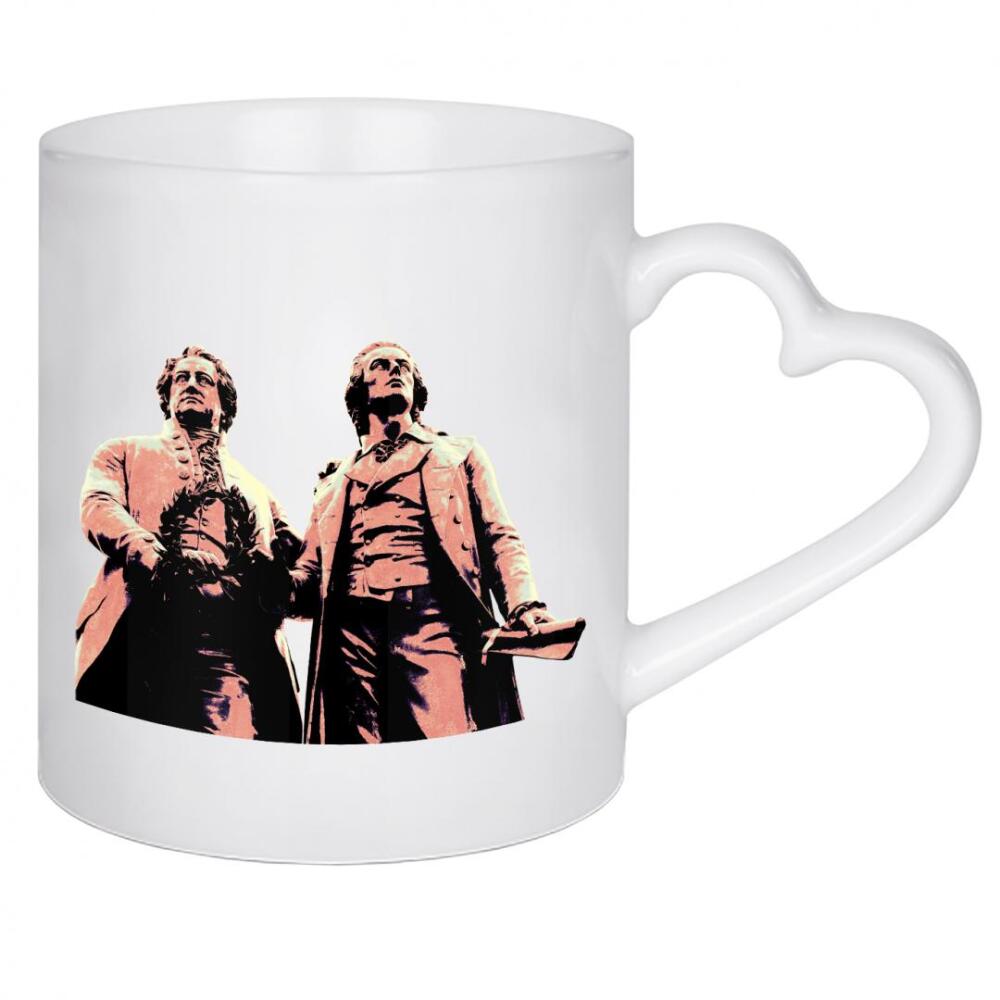 Herztasse "Pop-Art Goethe & Schiller Memorial" artboxONE - Städte,Reise,Reise / Länder