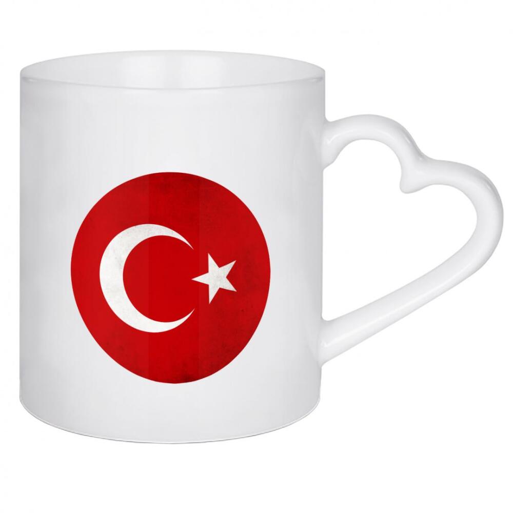 Herztasse "Turkish Flag" artboxONE - Reise,Reise / Strand und Meer,Reise / Asien,Reise / Länder