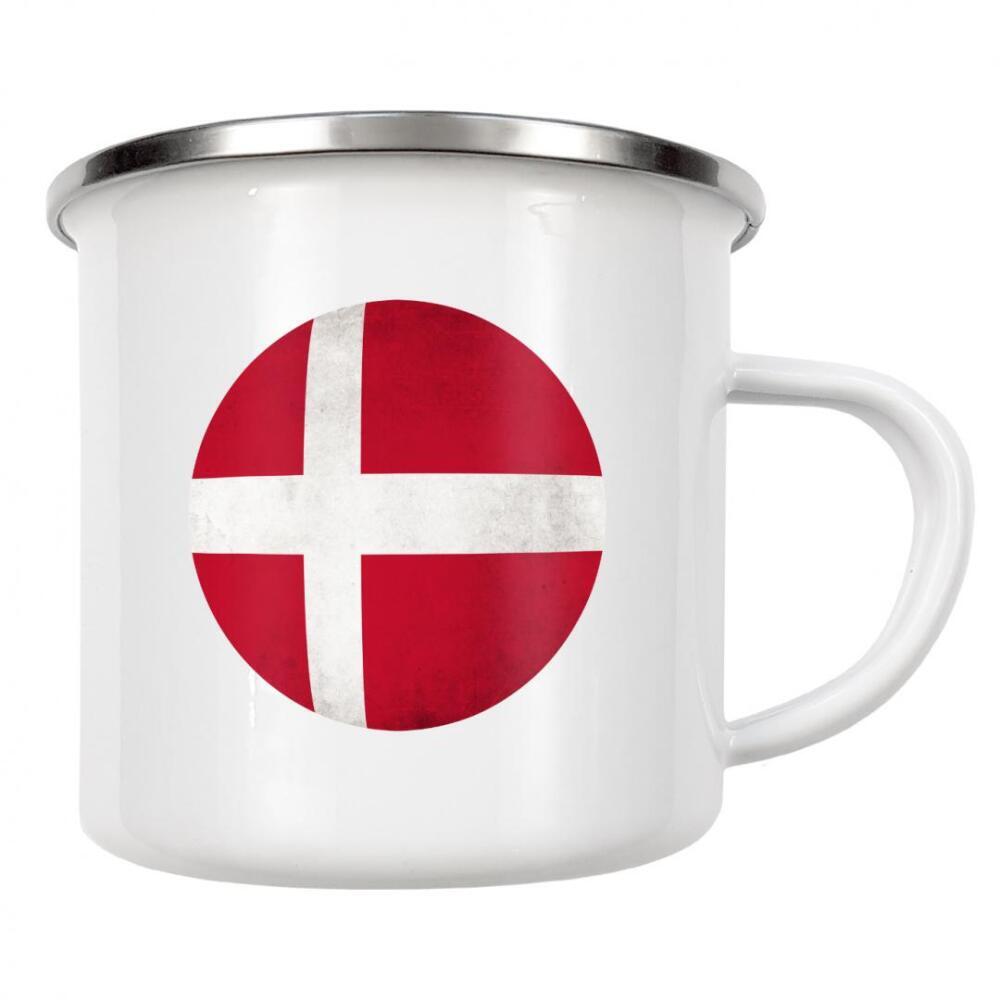 Emaille Tasse "Danish Flag" artboxONE - Reise,Reise / Strand und Meer,Reise / Länder
