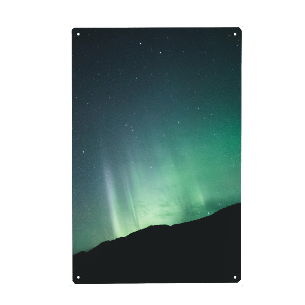 Metall Poster "Nordlichter in Norwegen" artboxONE - Natur,Reise,Abstrakt,Reise / Länder,Galaxy