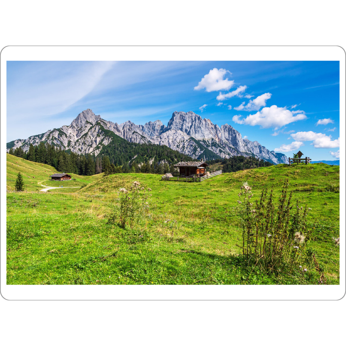 Tischset "Litzlalm mit Hütte" artboxONE - Natur,Reise,Reise / Länder