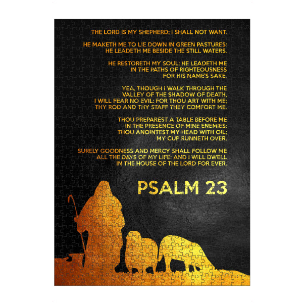 artboxONE Puzzle "Psalm 23:1-6" artboxONE - Typografie,Natur,Tiere,Menschen,Männer