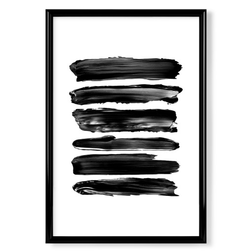 Brush Strokes in Black
