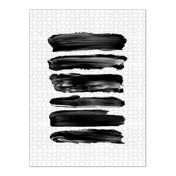 Puzzle Ravensburger "Brush Strokes in Black" artboxONE - Für Kinder,Abstrakt,Streetart,Für Mama,Für Papa