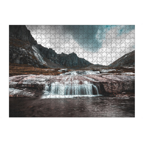 artboxONE Puzzle "Lofoten Wasserfall" artboxONE - Natur