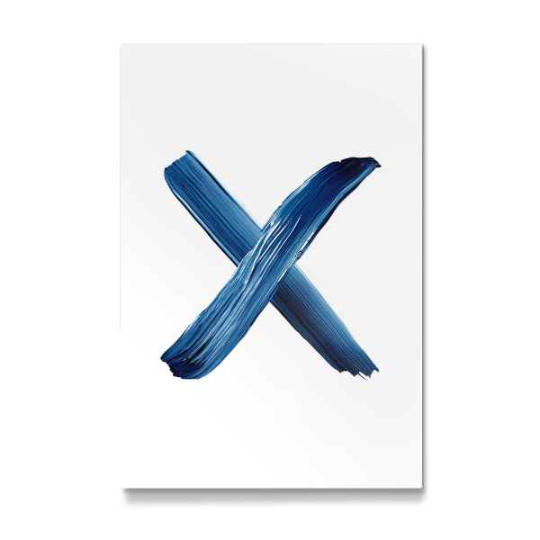 Galerie-Print "X in Blue" 30x20 cm artboxONE