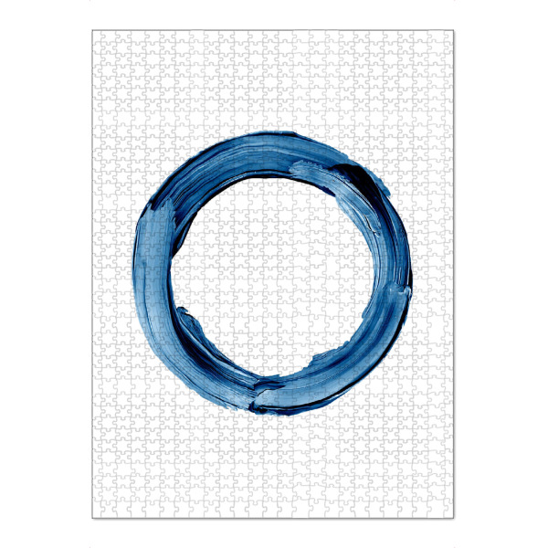 Puzzle Ravensburger "O in Blue" artboxONE - Für Kinder,Abstrakt,Buchstaben / O,Für Papa,Männer