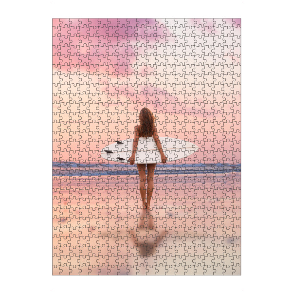 Puzzle Ravensburger "Female Surf Dream" artboxONE - Natur,Reise / Strand und Meer,Liebe,Städte / Los Angeles,Für Mama
