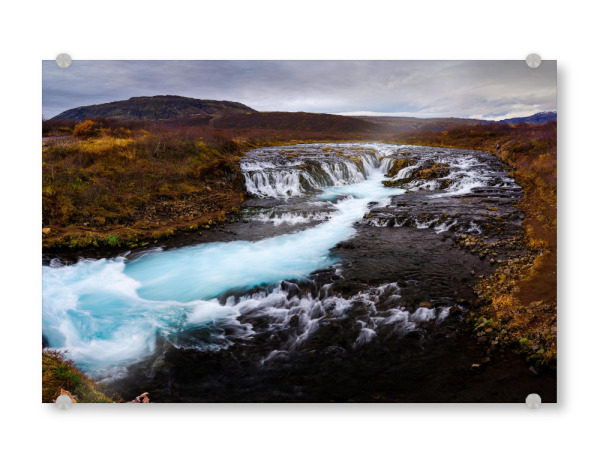 Acrylglasbild "Bruarfoss waterfall" artboxONE - Natur,Reise