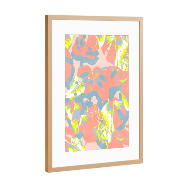 Poster mit Rahmen Kupfer "Fond Memory" artboxONE - Abstrakt