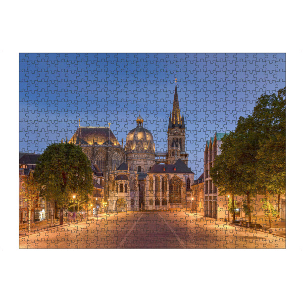 Puzzle Ravensburger "Aachener Dom am Abend" artboxONE - Reise,Architektur,Reise / Länder