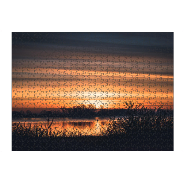 Puzzle Ravensburger "Morgenstunde an der Weser" artboxONE - Natur,Reise / Strand und Meer