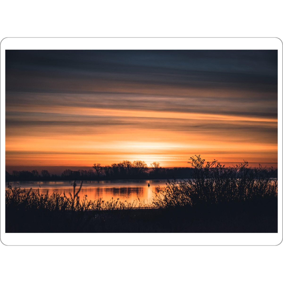 Tischset "Morgenstunde an der Weser" artboxONE - Natur,Reise / Strand und Meer
