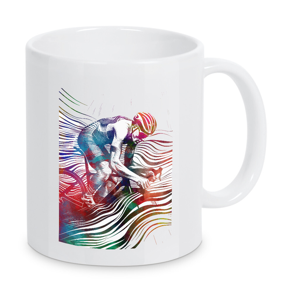 Tasse "Radsportkunst AA" artboxONE - Sport,Sport / Sommerspiele - Radfahren,Radfahrer,Fahrrad,Biker,Fahrrad,Sport