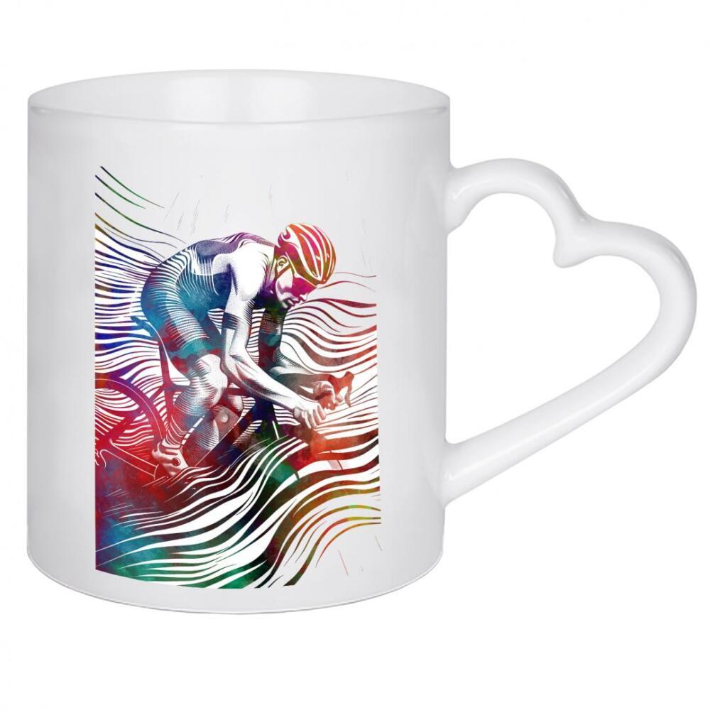Herztasse "Radsportkunst AA" artboxONE - Sport,Sport / Sommerspiele - Radfahren,Radfahrer,Fahrrad,Biker,Fahrrad,Sport