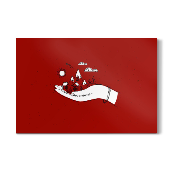 Galerie-Print "Christmas hand illustration red" 30x20 cm artboxONE