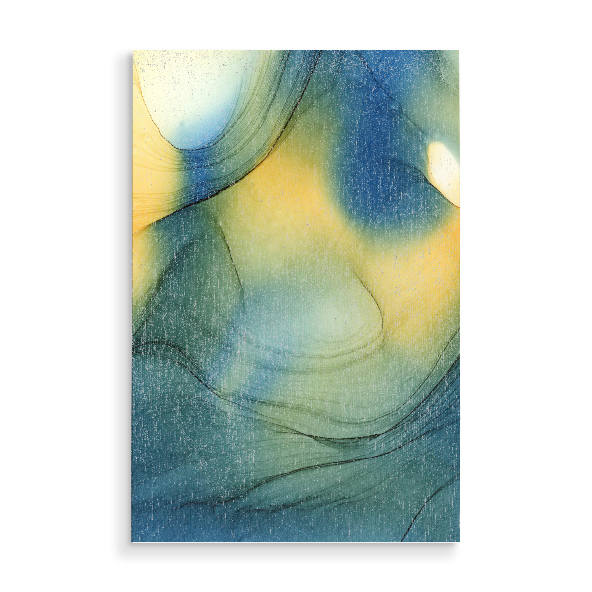 Holzbild "Bunt G" artboxONE - Abstrakt - Bunt,Watercolor,Colorful,Watercolour,Color,Ink,Abstract,Abstrakt,Illustration,Wand,Wall decor,Wallpaper