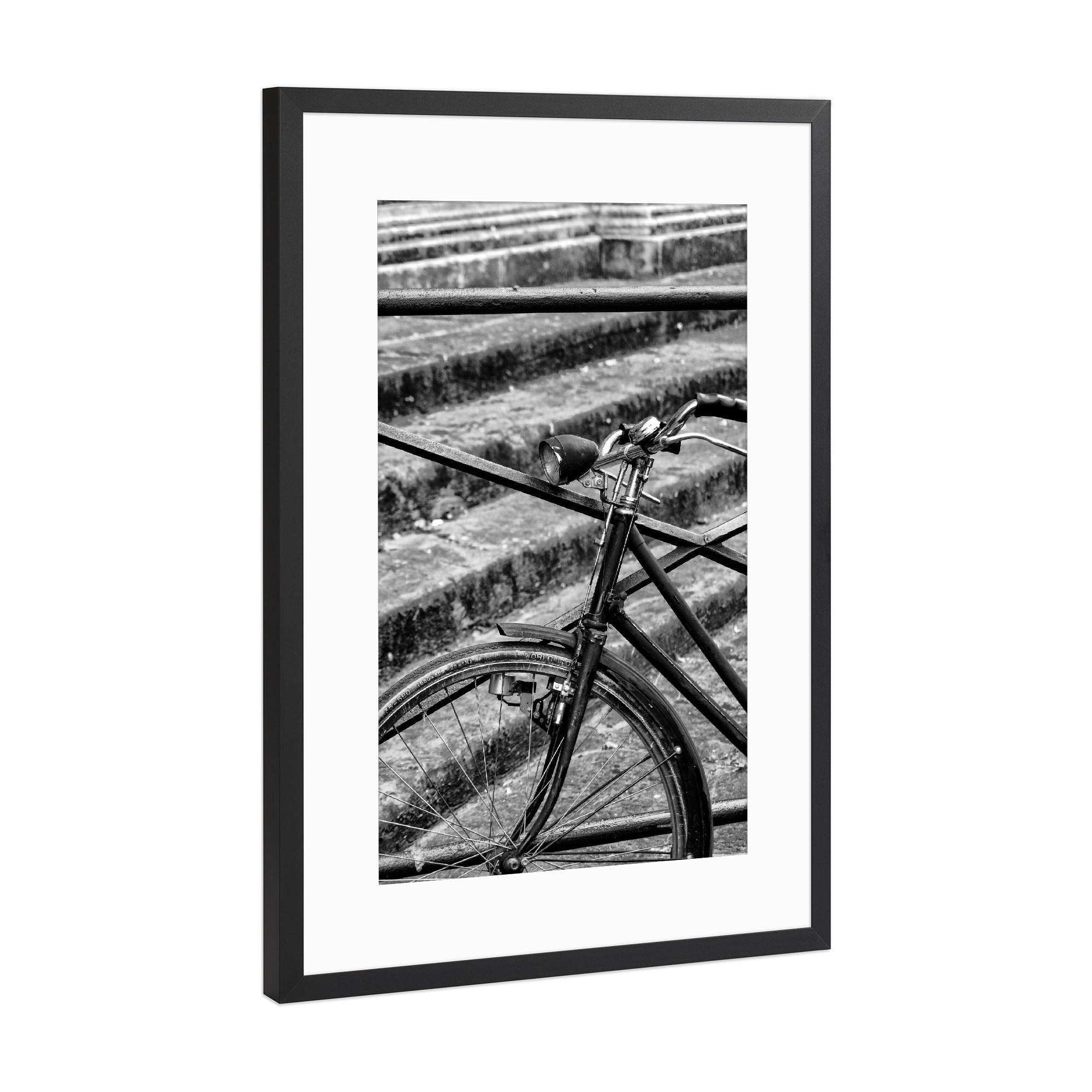 Poster mit Rahmen Schwarz (Metallic) "CLASSIC BIKE" artboxONE - Städte,Sport,Für Papa