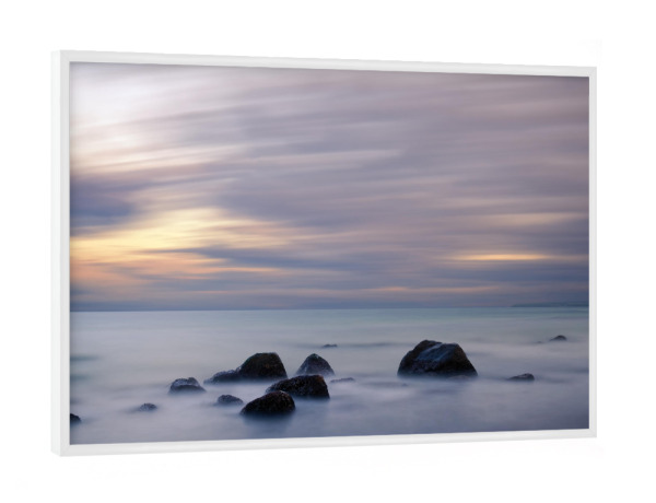 Poster mit weißem Rahmen "Abendlicht an der Ostsee" artboxONE - Natur,Reise / Strand und Meer