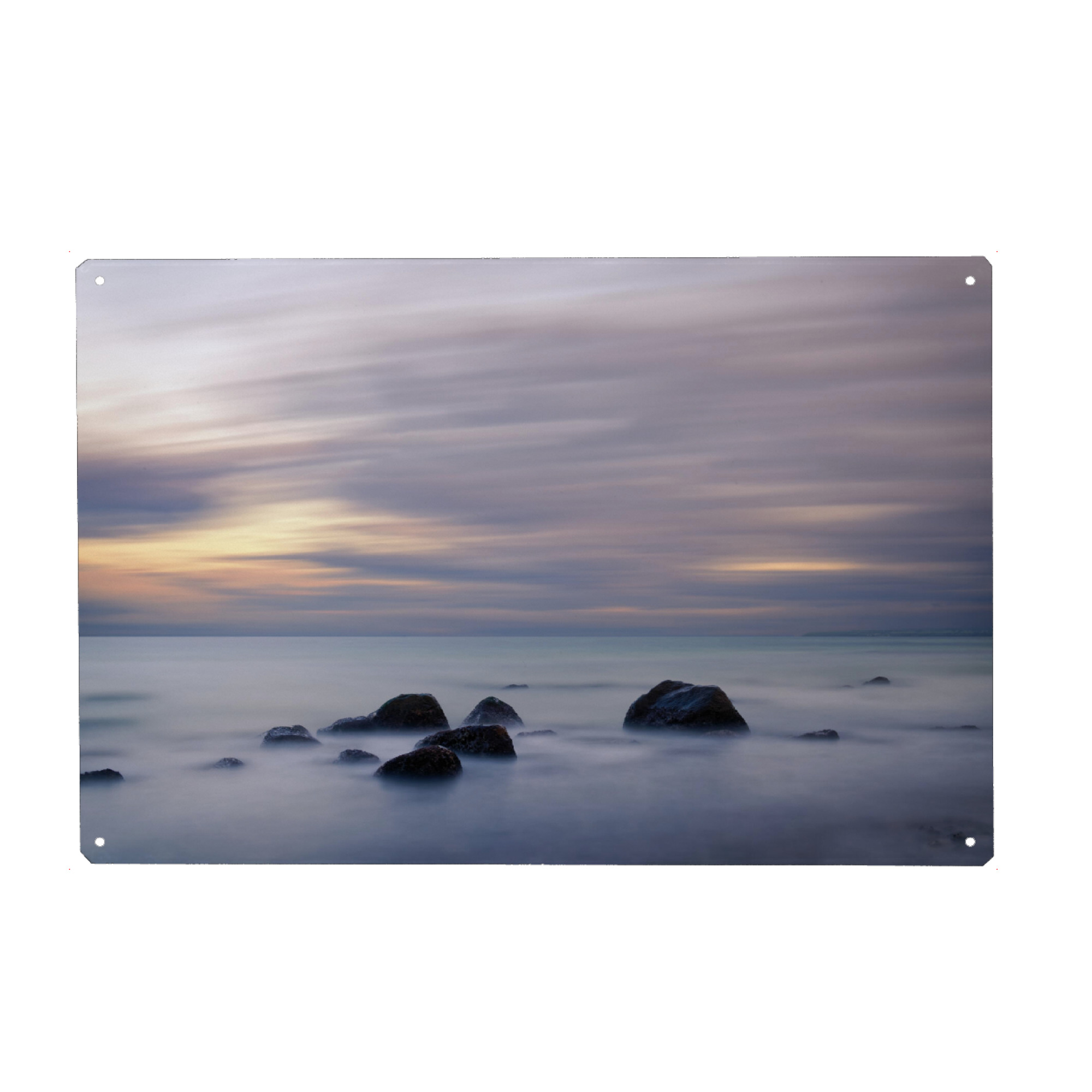Metall Poster "Abendlicht an der Ostsee" artboxONE - Natur,Reise / Strand und Meer