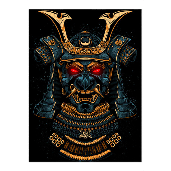 Puzzle Ravensburger "Golden Samurai" artboxONE - Städte / Tokio,Fiktion,Männer - Gold,Golden,Samurai,Warrior,Ninja,Demon,Mask,Japan,Fiktion,Krieger