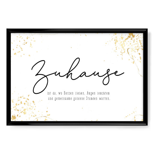 Zuhause ist goldwert